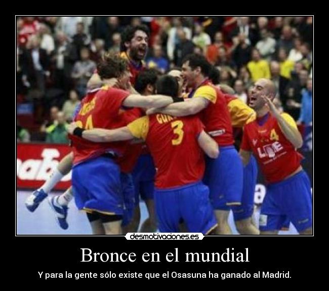 Bronce en el mundial -