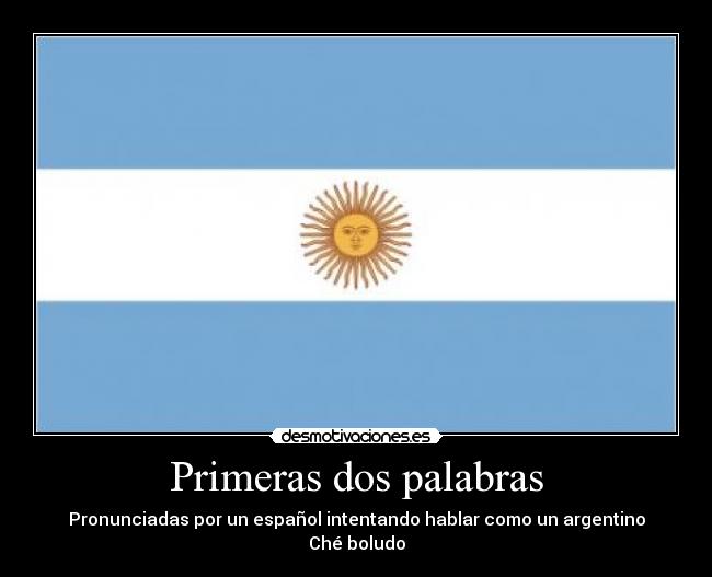 carteles argentina bandera che boludo desmotivaciones