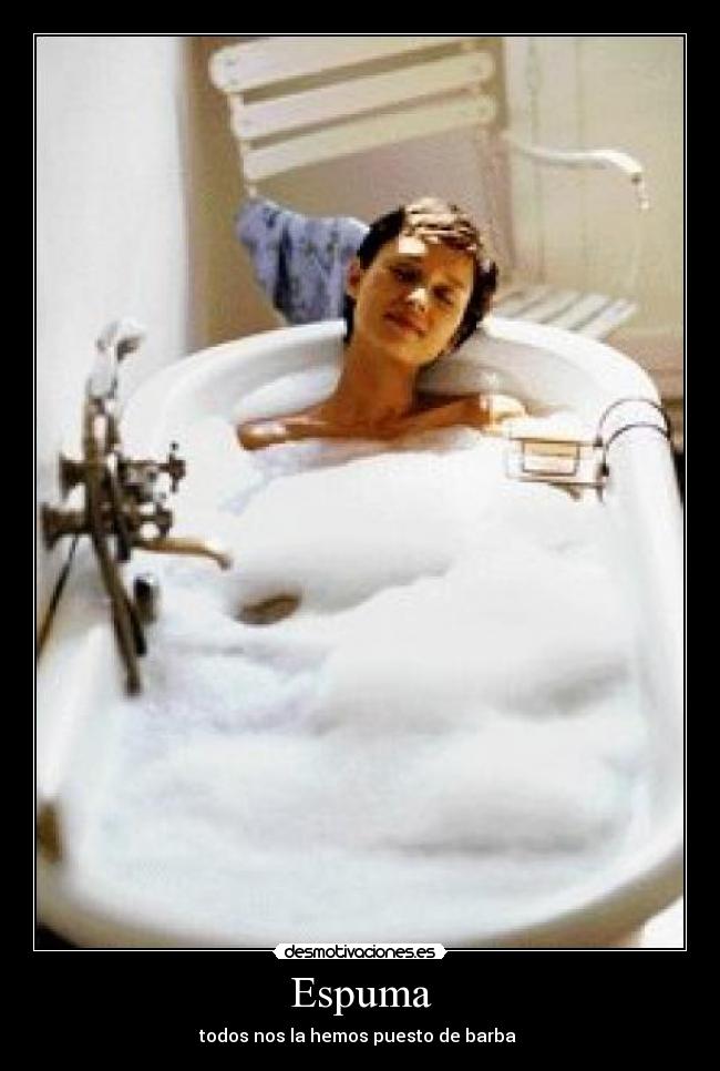 Espuma - todos nos la hemos puesto de barba