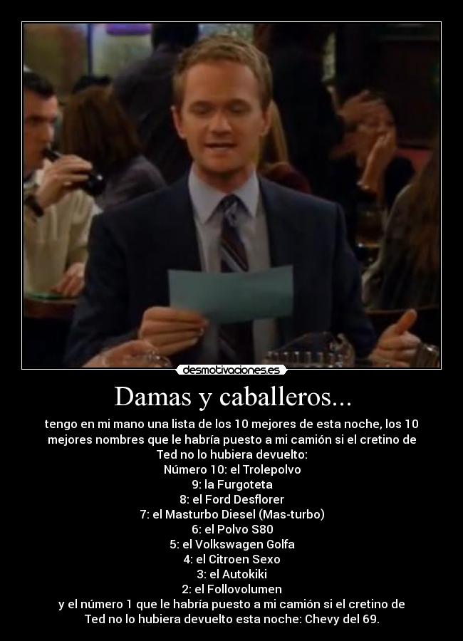 Damas y caballeros... - 