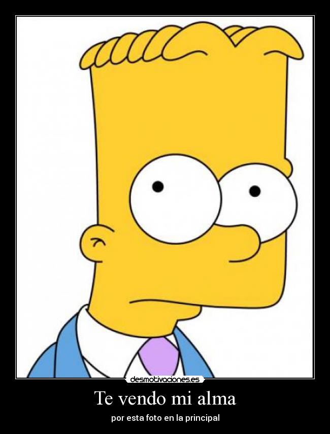 Te vendo mi alma - por esta foto en la principal