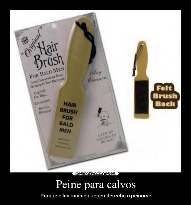 carteles peine para calvos desmotivaciones