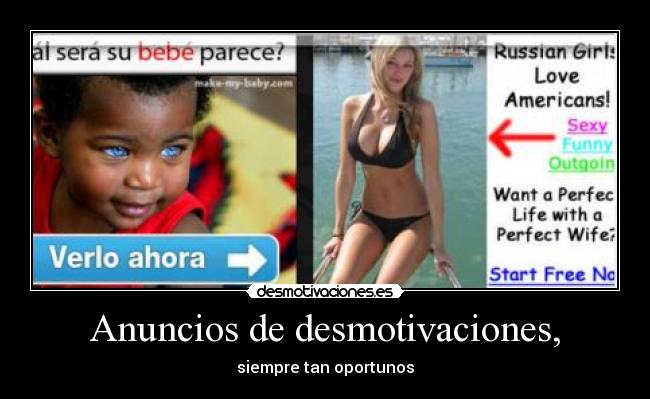 Anuncios de desmotivaciones, - siempre tan oportunos