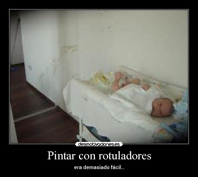 Pintar con rotuladores - era demasiado fácil...
