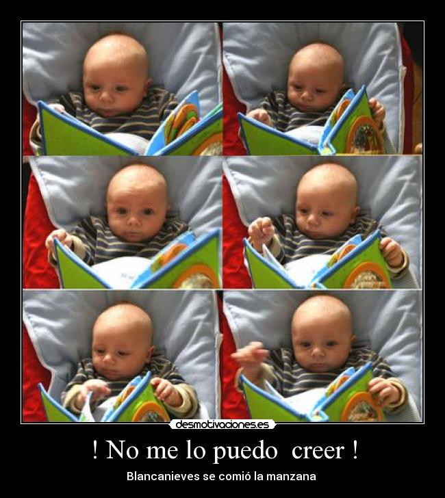 ! No me lo puedo creer ! -