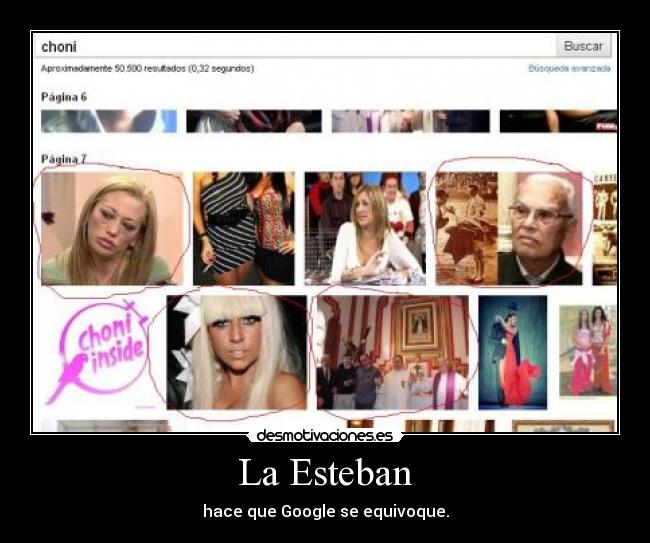 La Esteban - hace que Google se equivoque.