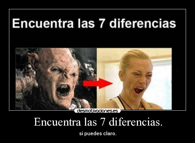 Encuentra las 7 diferencias. - 