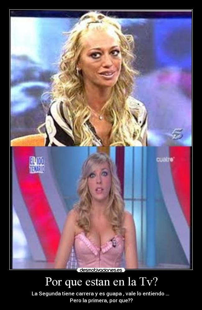 Por que estan en la Tv? -