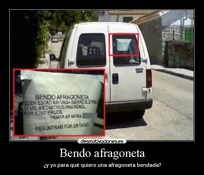 Bendo afragoneta -