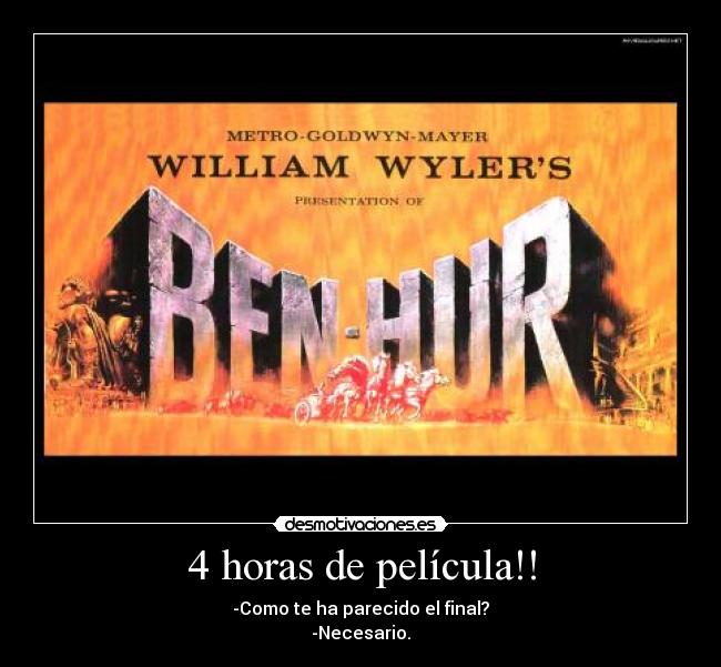 4 horas de película!! -