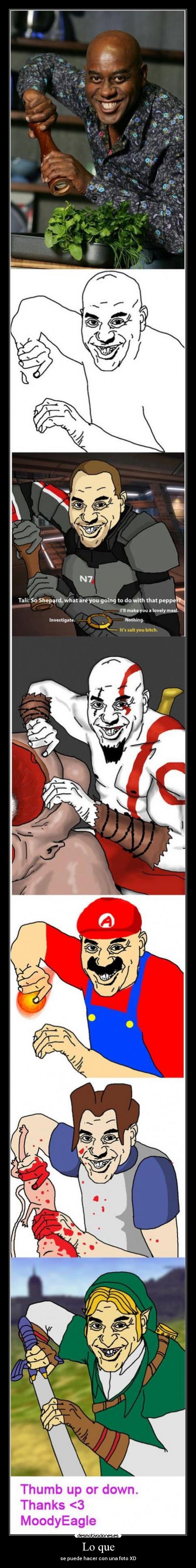 Lo que - se puede hacer con una foto XD