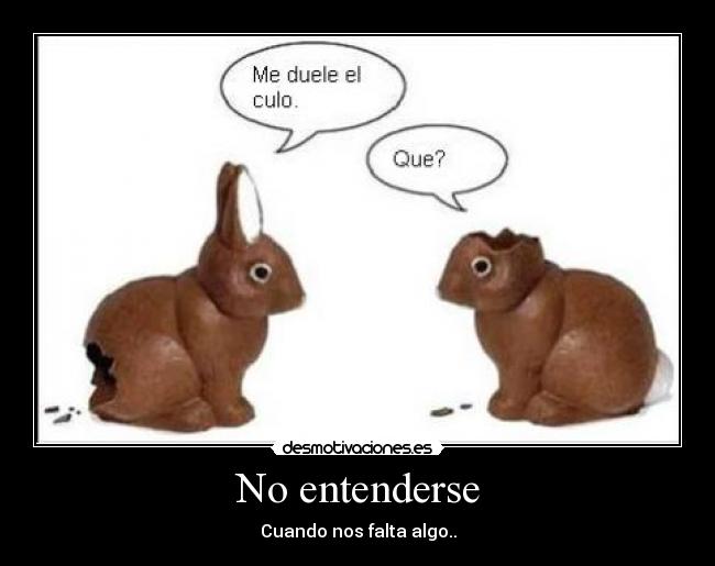 No entenderse - 
