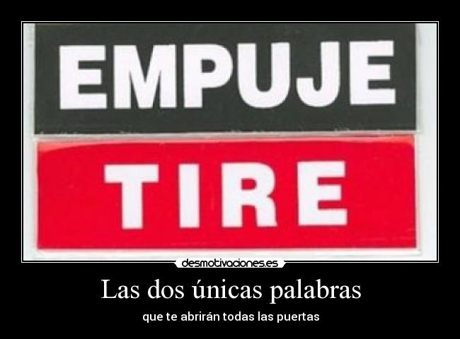 Las dos únicas palabras -