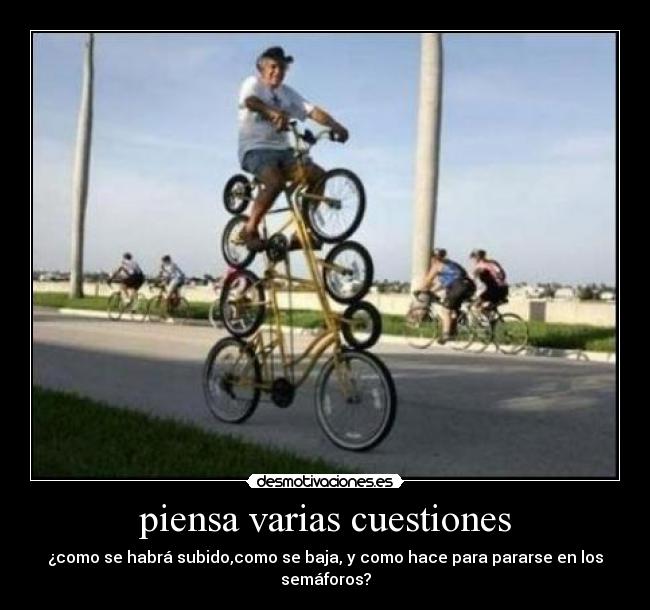 piensa varias cuestiones -