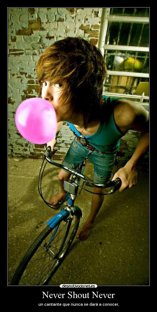 carteles never shout never desmotivaciones