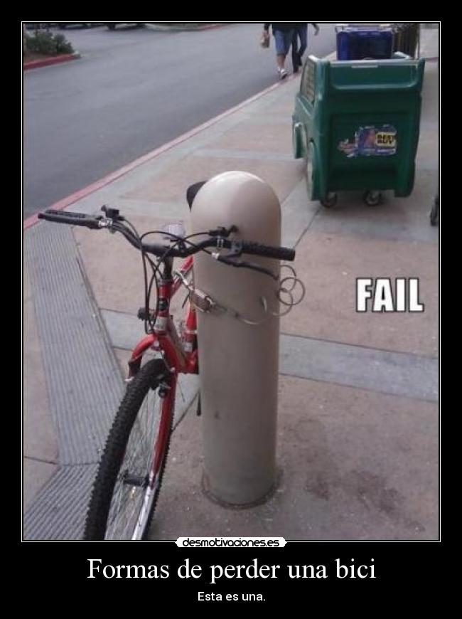 Formas de perder una bici - 