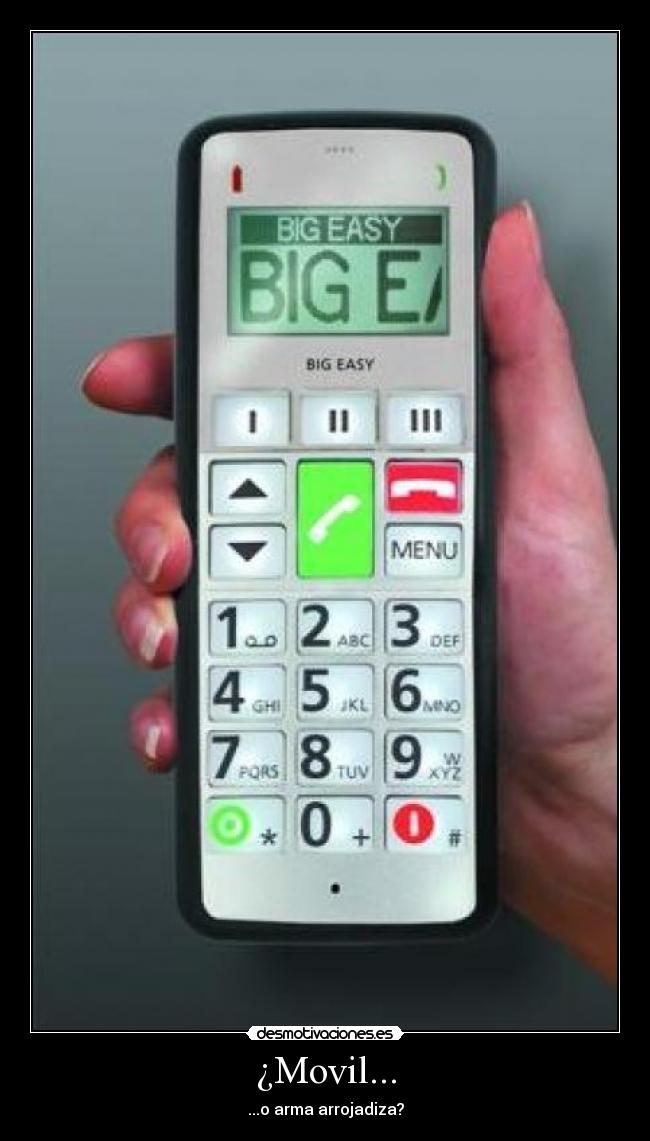 ¿Movil... - ...o arma arrojadiza?