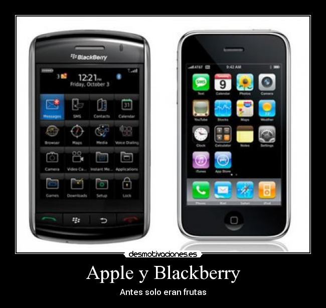 Apple y Blackberry -