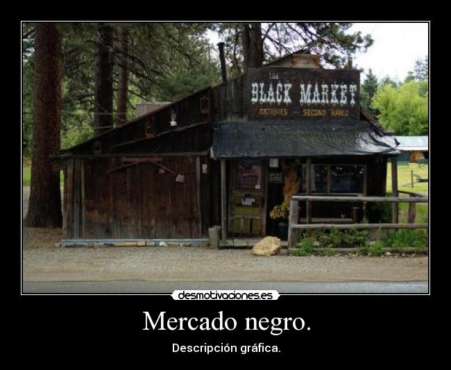 Mercado negro. - Descripción gráfica.