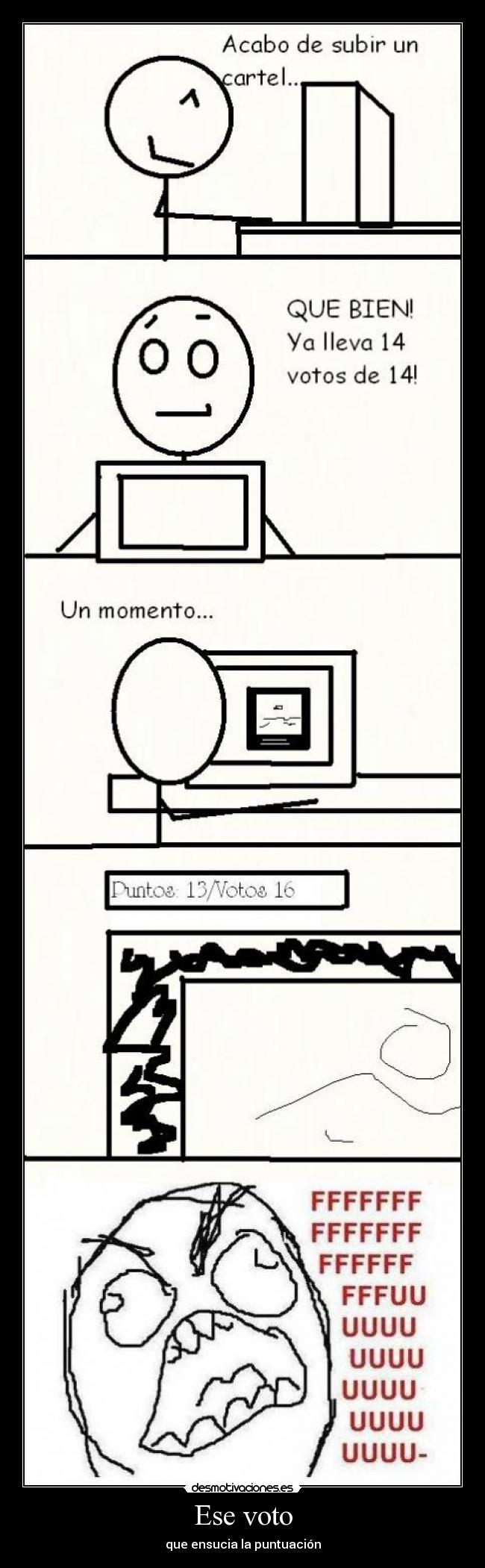 Ese voto - que ensucia la puntuación