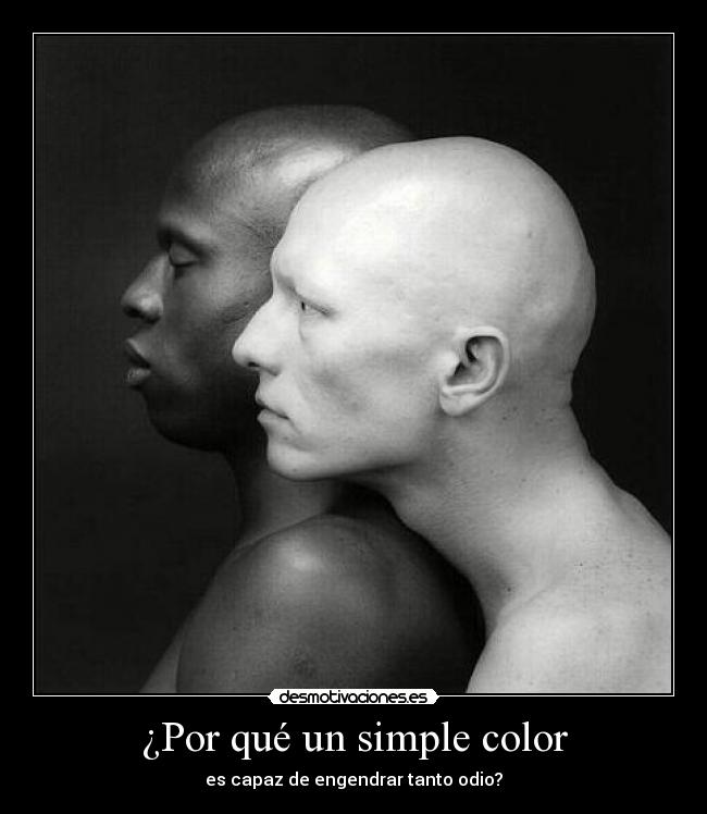 ¿Por qué un simple color - es capaz de engendrar tanto odio?