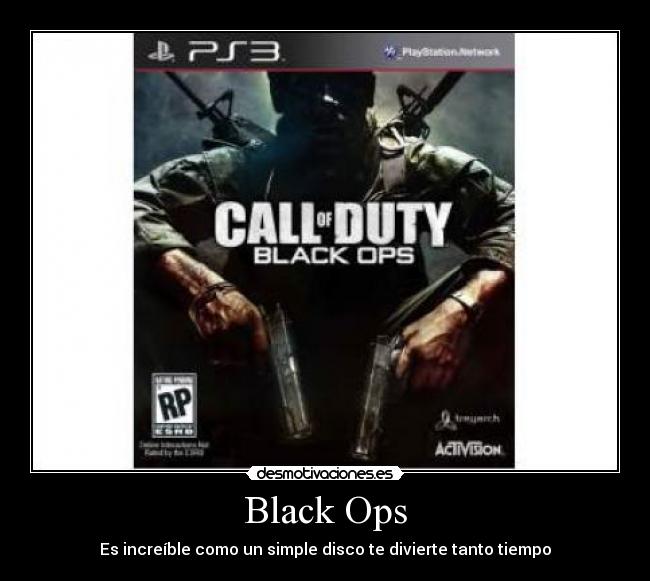 Black Ops - Es increíble como un simple disco te divierte tanto tiempo