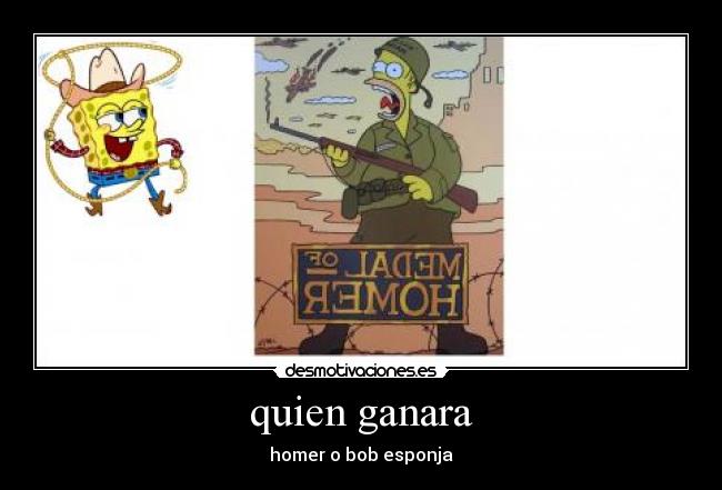 quien ganara - homer o bob esponja