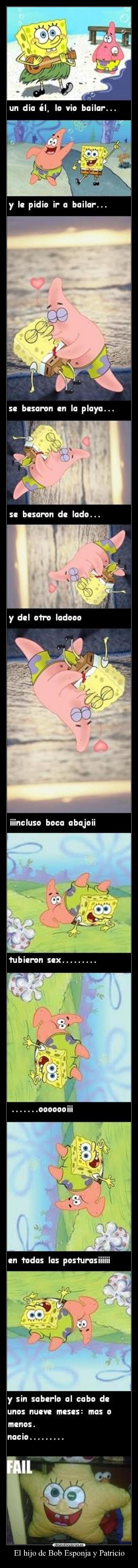 El hijo de Bob Esponja y Patricio -