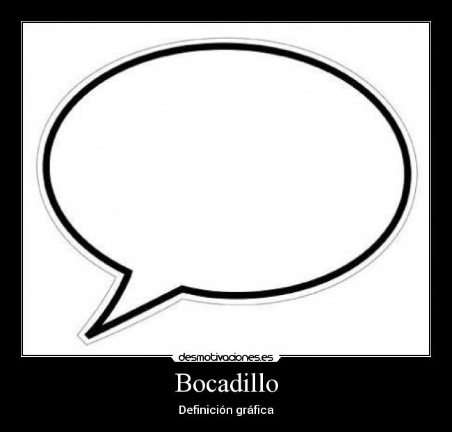 Bocadillo - Definición gráfica