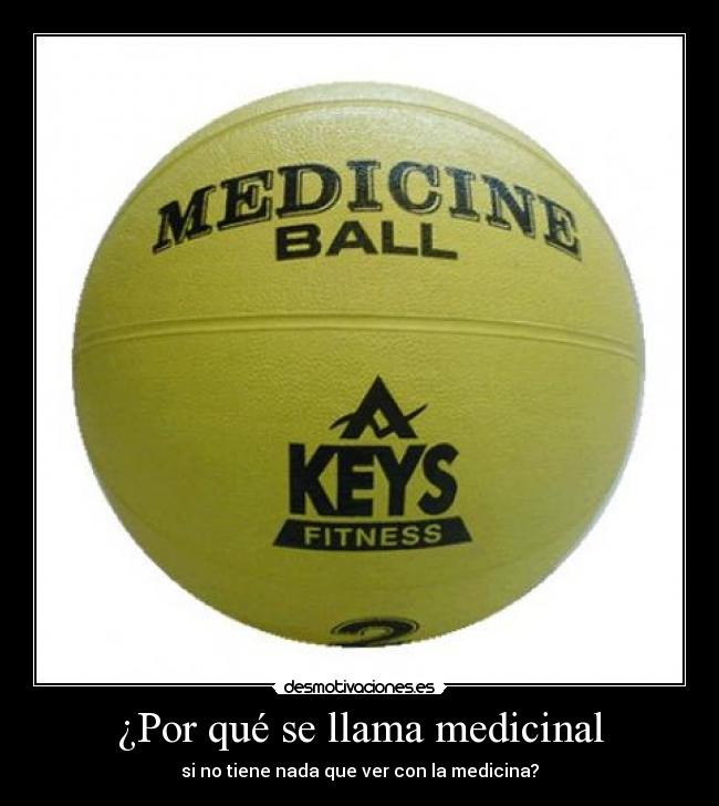 ¿Por qué se llama medicinal - si no tiene nada que ver con la medicina?