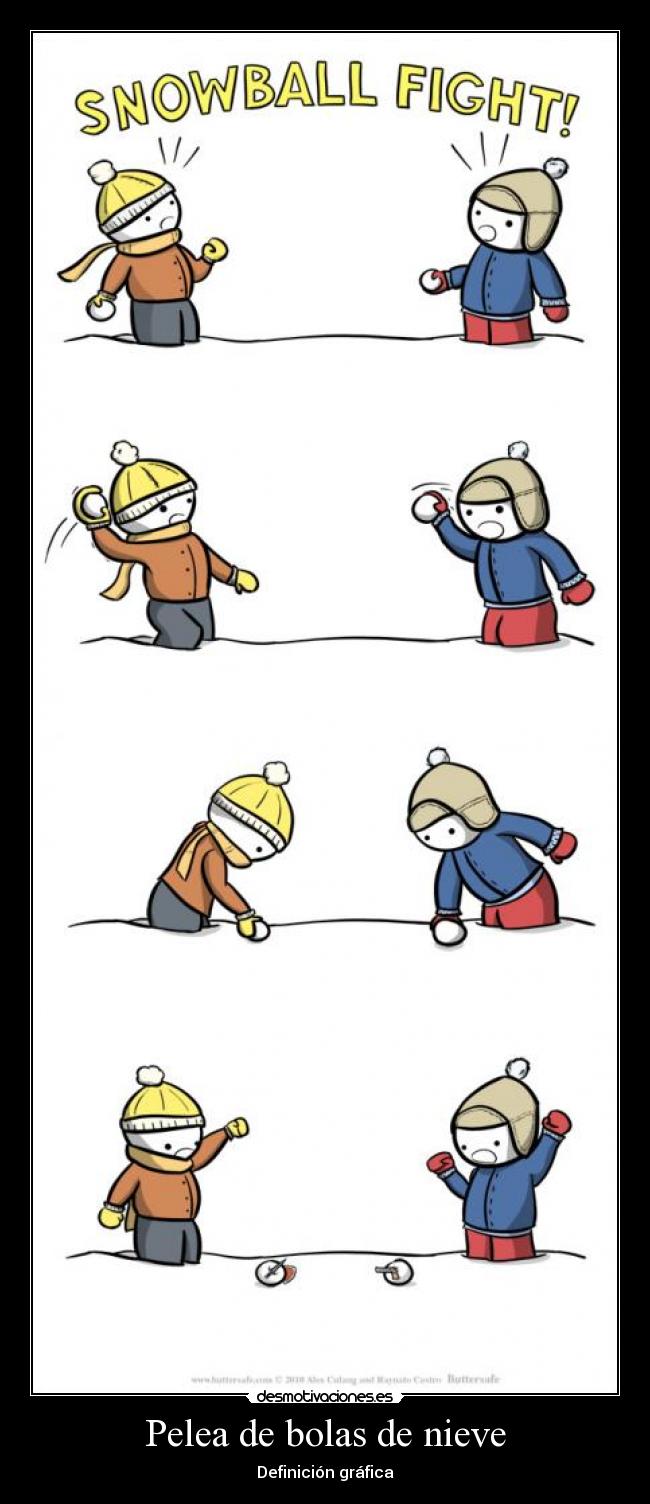 Pelea de bolas de nieve - Definición gráfica