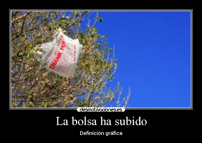 La bolsa ha subido - Definición gráfica