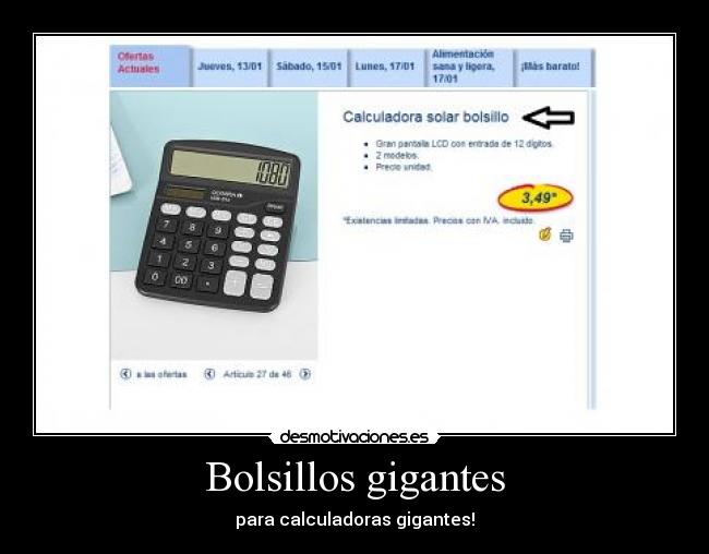 Bolsillos gigantes - 