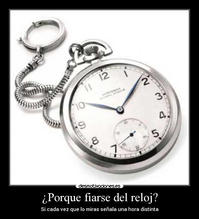 carteles reloj desmotivaciones