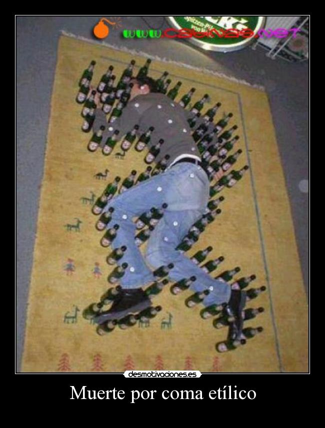 Muerte por coma etílico - 