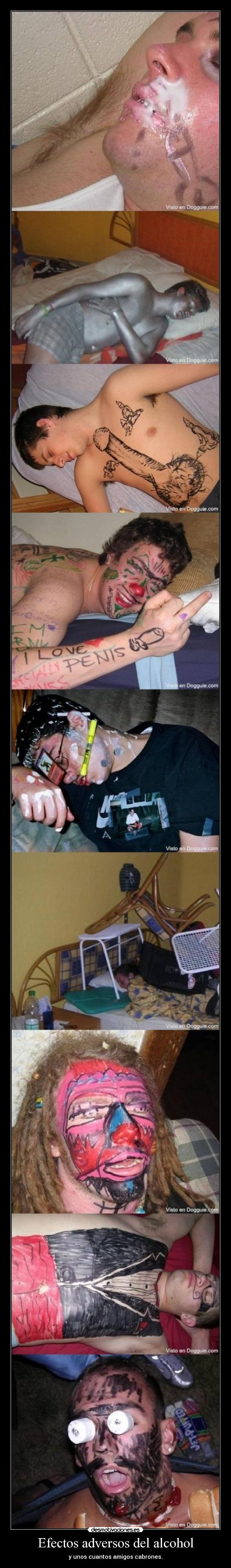 Efectos adversos del alcohol -