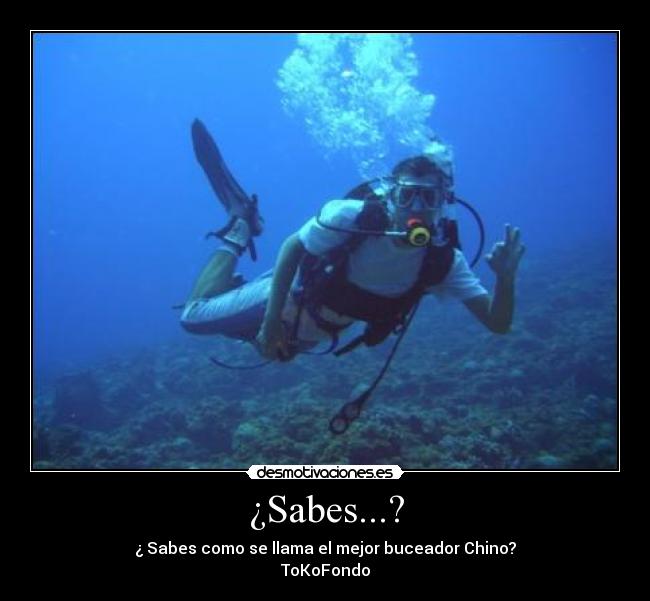 ¿Sabes...? -