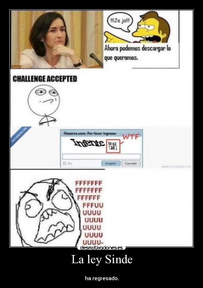 La ley Sinde -
ha regresado.