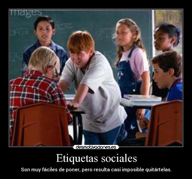 Etiquetas sociales -