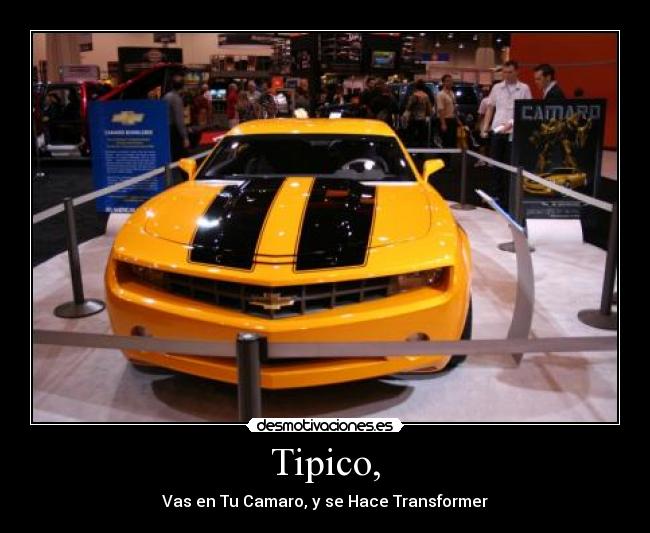 Tipico, - Vas en Tu Camaro, y se Hace Transformer