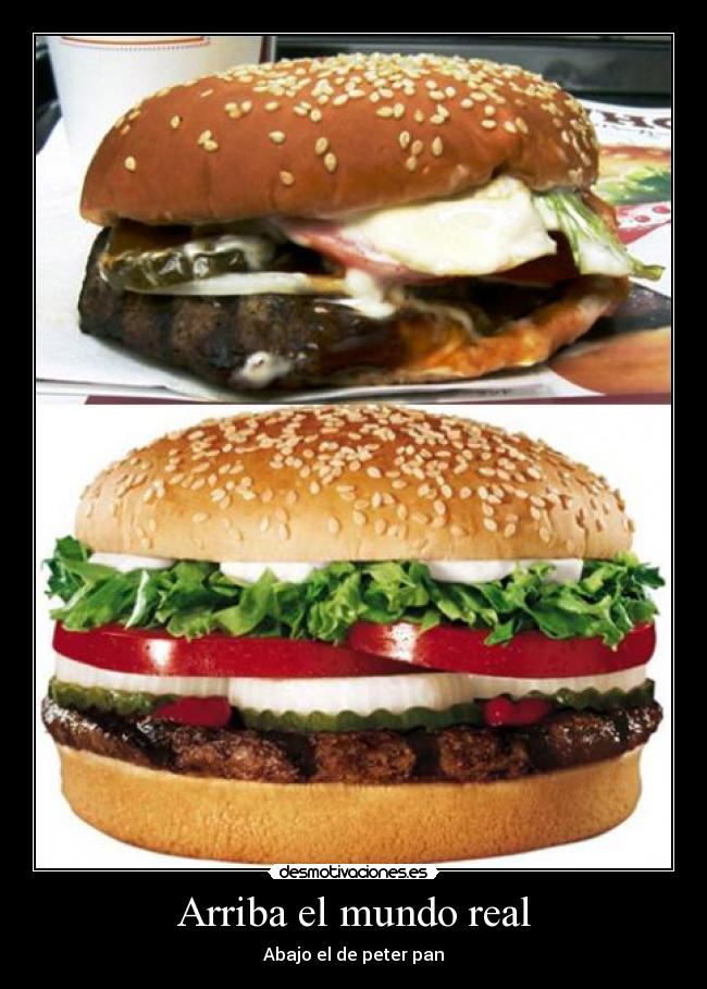 Arriba el mundo real - Abajo el de peter pan