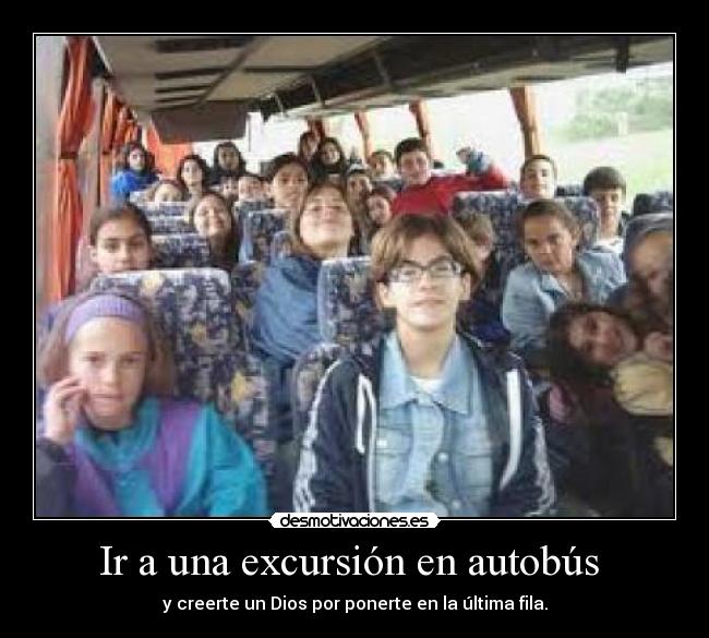 Ir a una excursión en autobús -