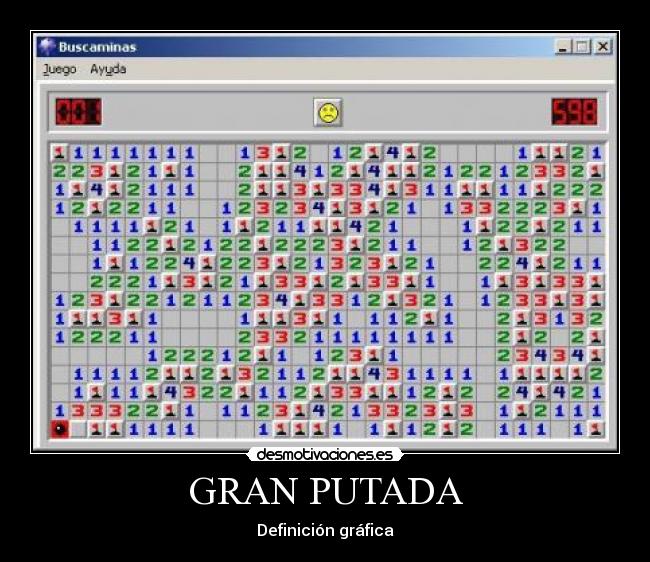 GRAN PUTADA - Definición gráfica