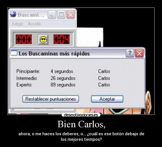 carteles buscaminas desmotivaciones