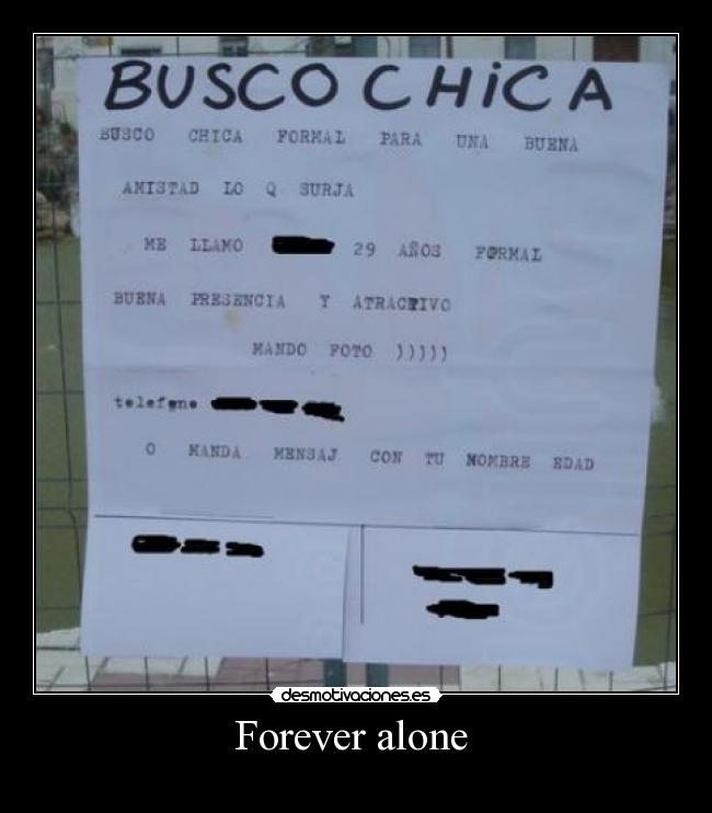 Forever alone -