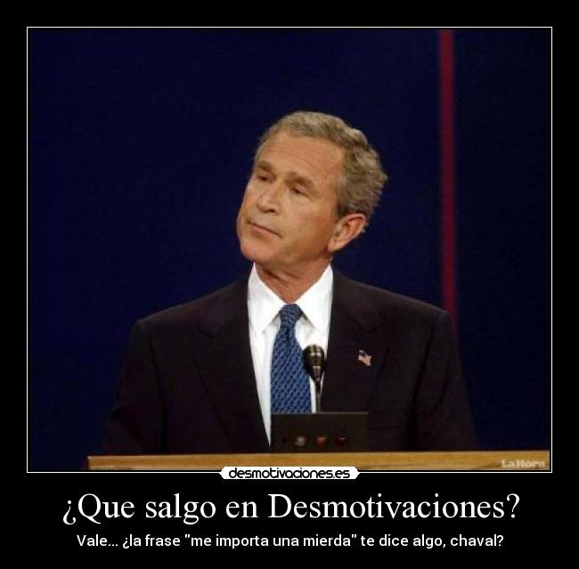 ¿Que salgo en Desmotivaciones? -