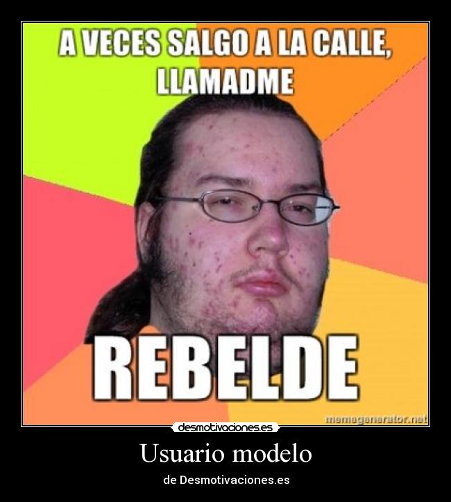 Usuario modelo - de Desmotivaciones.es