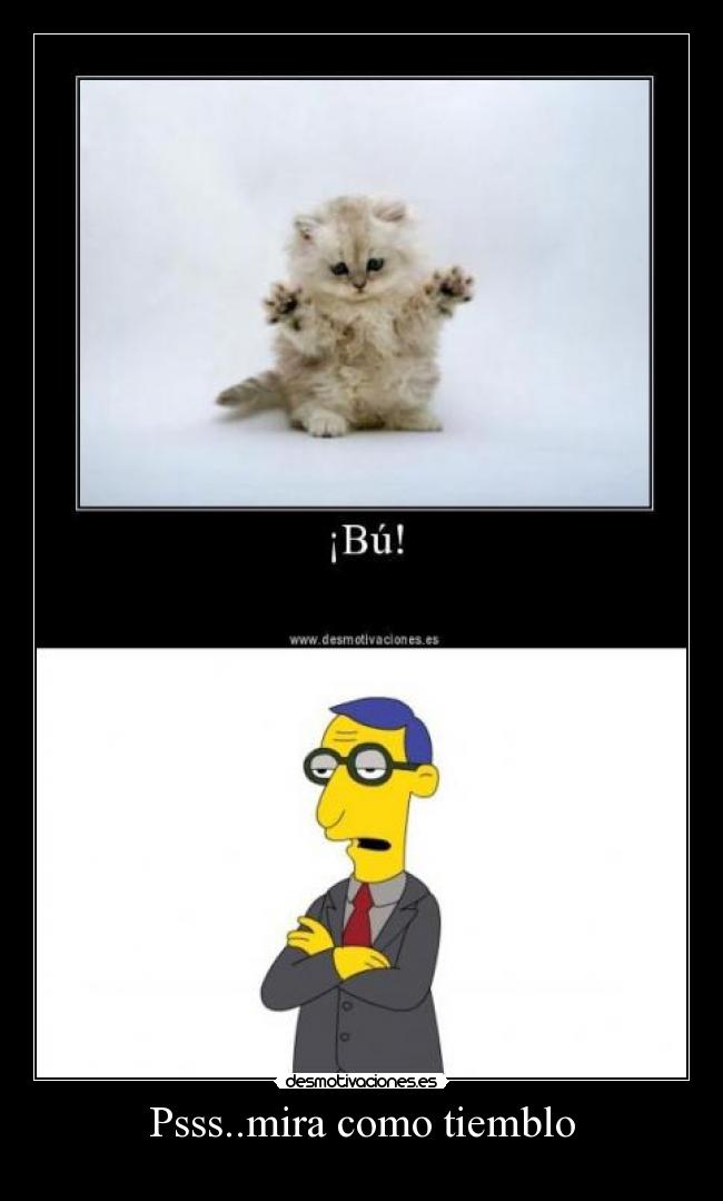 carteles simpsons miedo tiemblo risas desmotivaciones