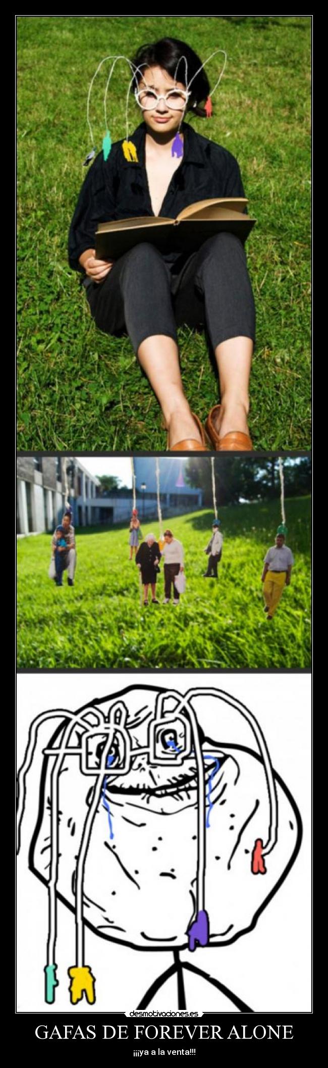 GAFAS DE FOREVER ALONE - ¡¡¡ya a la venta!!!