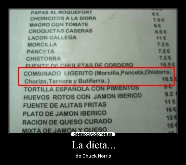 La dieta... - 